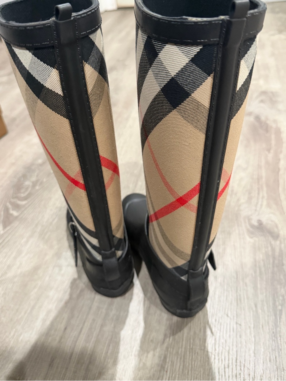 Authentic Burberry Knee-High Rain Boots size 8 - Picture 3 of 5